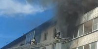 Пожар. Скриншот видео пресс-службы ГУ МЧС по региону - Irk.Ru
