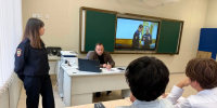 Сотрудница полиции в Ступино провела профориентационную встречу 0909  - Городской округ Ступино