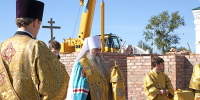 Митрополит Нижегородский и Арзамасский Георгий совершил молебен на месте возведения Святых врат Серафимо-Дивеевского монастыря - Свято-Троицкий Серафимо-Дивеевский монастырь