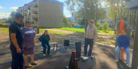 В поселке Лесное состоялась общественная приемка новой спортивной площадки - Kineshemec.Ru