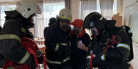 В школе №5 города Черногорска отработали сценарий пожара - МЧС Республики Хакасия