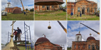 На старинное здание Таволожской церкви установили новый купол - Сетевое издание Петровские вести