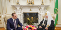 Состоялась встреча Патриарха Московского и всея Руси Кирилла и Главы Мордовии Артёма Здунова - Правительство Республики Мордовия