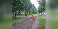 В Петербурге ремонтируют дорожки и восстанавливают газоны - Петербургский дневник
