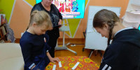 Познавательно-игровая программа «Говорит Россия — звучат все языки!» в библиотеке села Некрасовка - Межпоселенческая центральная библиотека