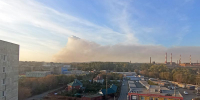 Дома в дыму. На помощь нашим огнеборцам прибыл пожарный поезд - Орская хроника