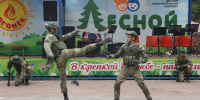 Участники смены «Юный следователь» изучили основы военной подготовки под началом руководителя и курсантов военно-спортивного клуба «ПАТРИОТ» - Следственный комитет