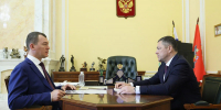 Вопросы развития спортивной инфраструктуры Псковской области обсудили Михаил Ведерников и Михаил Дегтярев - Правительство Псковской области