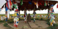 Освящение кижи-кожээ (каменных статуй) в Туве - ИА Тува-Онлайн