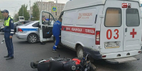 Мотоциклист врезался в карету скорой помощи в Сургуте - СургутИнформТВ