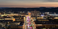 вид ночного Мурманска - ИА Nord-News.Ru