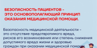С 14-19 сентября Неделя безопасности пациентов и популяризации центров здоровья в честь Всемирного дня безопасности пациента 17 сентября - Павловская ЦРБ