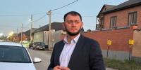 Выезд Главы города на улице им.Шейха Мансура. - Администрация г. Малгобек