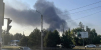 Третий день пожарные Таганрога продолжают тушить возгорание после атаки ВСУ - Bloknot-Taganrog.Ru