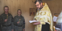 Священник совершил молебен в воинской части - Владикавказская Епархия