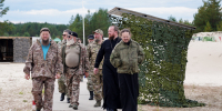 Участники сборов военного духовенства приняли участие в практических занятиях на территории Мулинского гарнизона - Нижегородская епархия