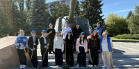 Гимназия №1: акция "Чистый обелиск". - Администрация МО Курчатов