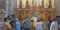 В канун Недели 15-й по Пятидесятнице, в храме Казанской иконы Божией Матери п. Балезино - Глазовская Епархия