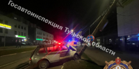 В Туле «Лада» врезалась в опору ЛЭП - Молодой коммунар