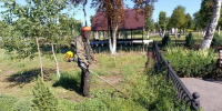 В Гиагинском районе продолжаются работы по благоустройству. - Гиагинский район