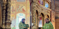 Архиерейское богослужение в Троицком кафедральном соборе г. Щигры. - Щигровская епархия