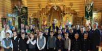 В храме Богоявления Господня с. Парзи состоялась церемония принятия в кадеты учеников местной школы - Глазовская Епархия