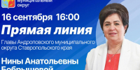 «Прямая линия» с главой округа. - Андроповский район