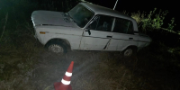 Под Кувандыком водитель «ВАЗ 2106» опрокинулся в кювет - Time56.Ru