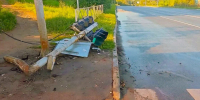 В Кирово-Чепецке водитель сбил светофор и скрылся - Свойкировский.рф