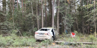 На Урале женщина с детьми врезалась на Lada Vesta в столб и дерево - ИА Уральский меридиан