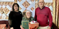 В Гатлукае 90-летний юбилей отметила ветеран труда.. - Город Адыгейск