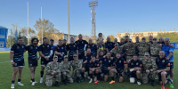 Военнослужащие по призыву Красноярского соединения Росгвардии посетили регбийный матч - Росгвардия