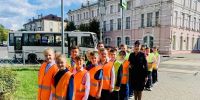 Для клинцовских школьников провели акцию «Шагающий автобус» - БрянскToday.Ru