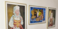 В молодёжном центре начала работу выставка работ учащихся Великоустюгской детской художественной школы им. Е.П. Шильниковского. - Великоустюгский муниципальный округ