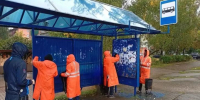 Остановки в Курске очищают от незаконной рекламы - Курские Известия
