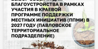 Выбираем, что будем благоустраивать в Павловском терподразделении. - Администрация
