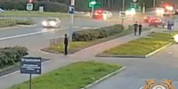 Момент ДТП. Скриншот видео пресс-службы ГУ МВД России по Иркутской области - Irk.Ru