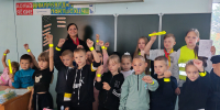 Акция с первоклашками «На велосипеде и на СИМ, безопасно колесим!» - Администрация города Юрга