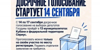 На Кубани стартует досрочное голосование на выборах депутатов Госдумы. - Сетевое издание Официальный Новороссийск