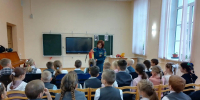Урок безопасности в Базовой школе Гатчинского округа - ГУ МЧС ЛО