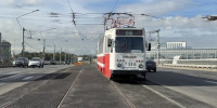 На мосту Александра Невского завершён ремонт трамвайных путей - Metro Петербург