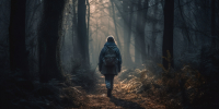 solitude-spooky-forest-backpack-adventure-generated-by-ai.jpg - Gorod3466.Ru
