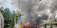 Электробус загорелся в Нижнем Новгороде — видео - НИА Нижний Новгород
