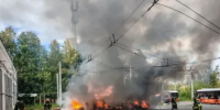 Электробус загорелся в Нижнем Новгороде - ИА Нижний сейчас