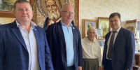 Ветеран Великой Отечественной войны Василий Яковлевич Ишутин отметил день рождения, ему исполнилось 99 лет. - Городская Дума