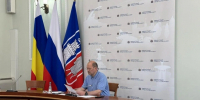 Глава города призвал всех сохранять спокойствие  | Источник: телеграм-канал Александра Скрябина - 161.Ru