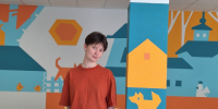 Выльгортские пейзажи теперь на стенах школы №2. - Сыктывдинский район