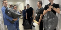 Томичи доставили гуманитарный груз в юргинский госпиталь - Администрация Томской области