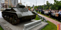 В Воронеже открыли памятник, посвященный подвигу 106 красноармейцев 17-го танкового корпуса - РИА Воронеж