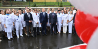 Губернатор Алтайского края Виктор Томенко принял участие в открытии новой барнаульской поликлиники - Администрация Алтайского края